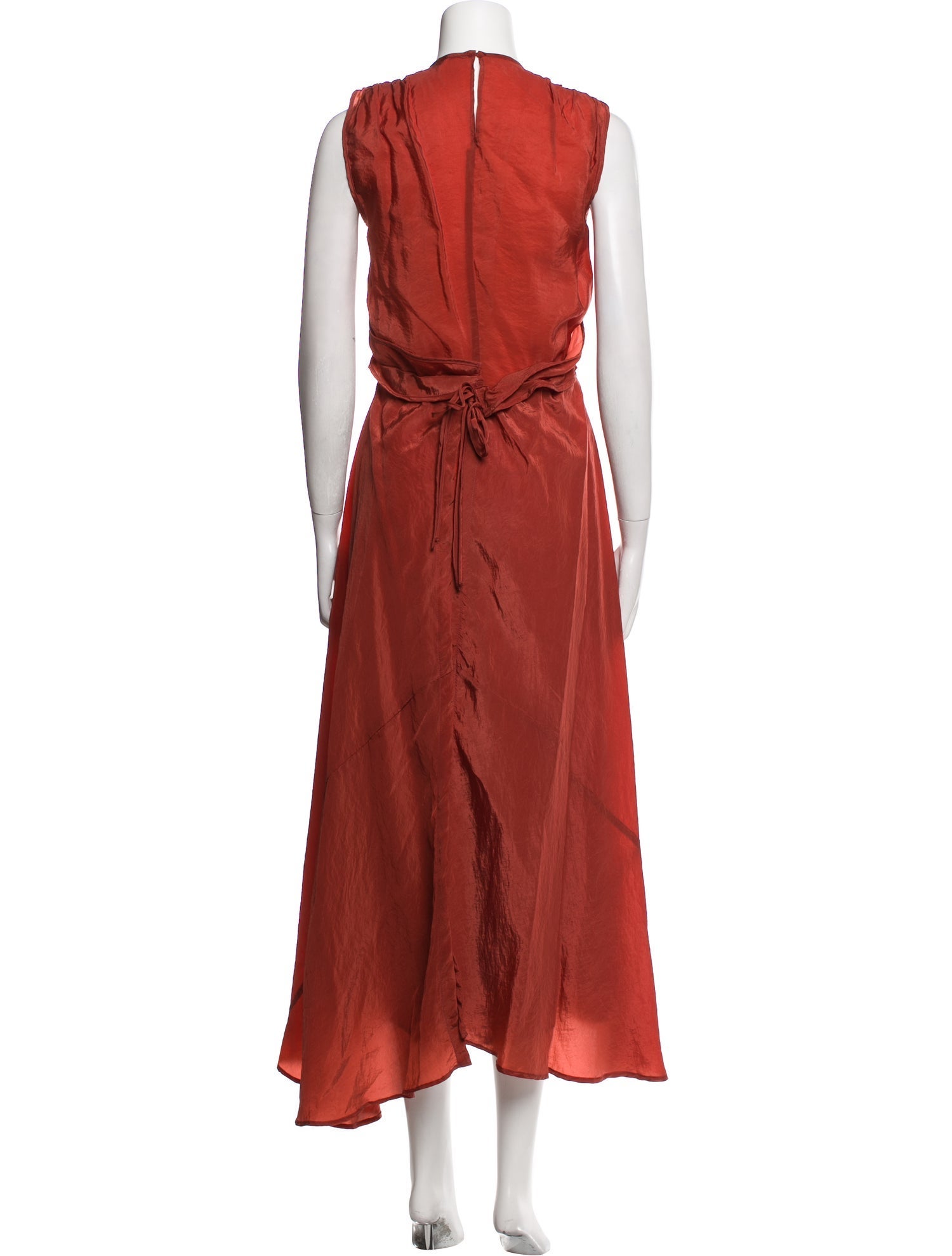 Caron Callahan Crew Neck Long Dress