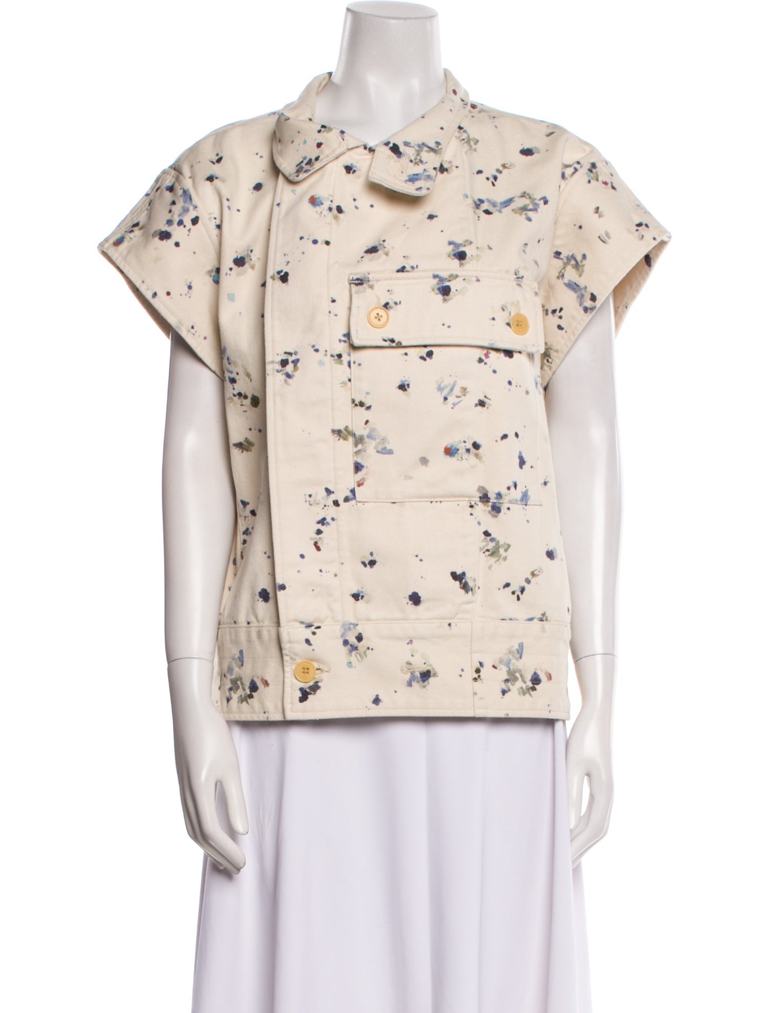 Caron Callahan Floral Print Vest