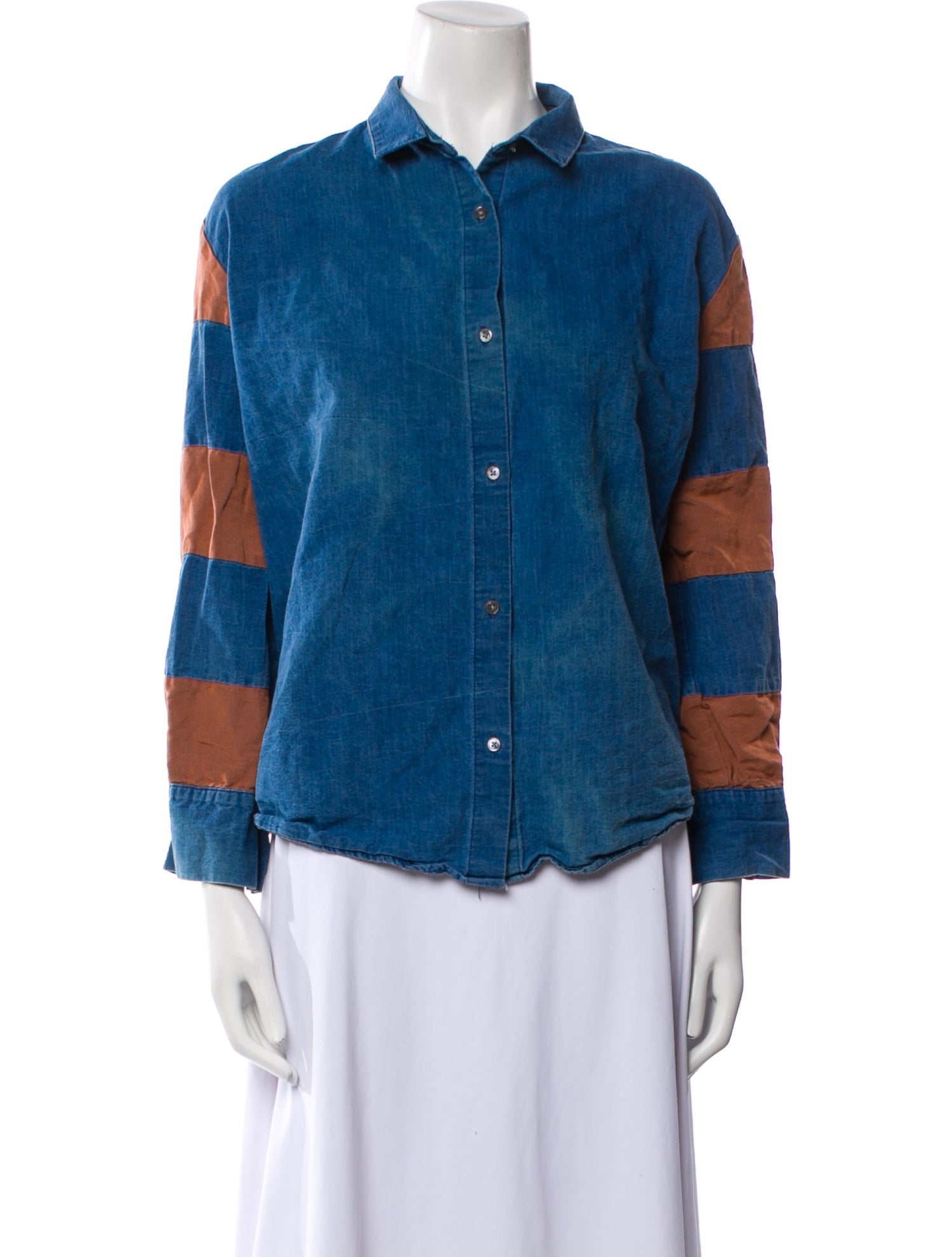 Caron Callahan Plaid Print Long Sleeve Button-Up Top