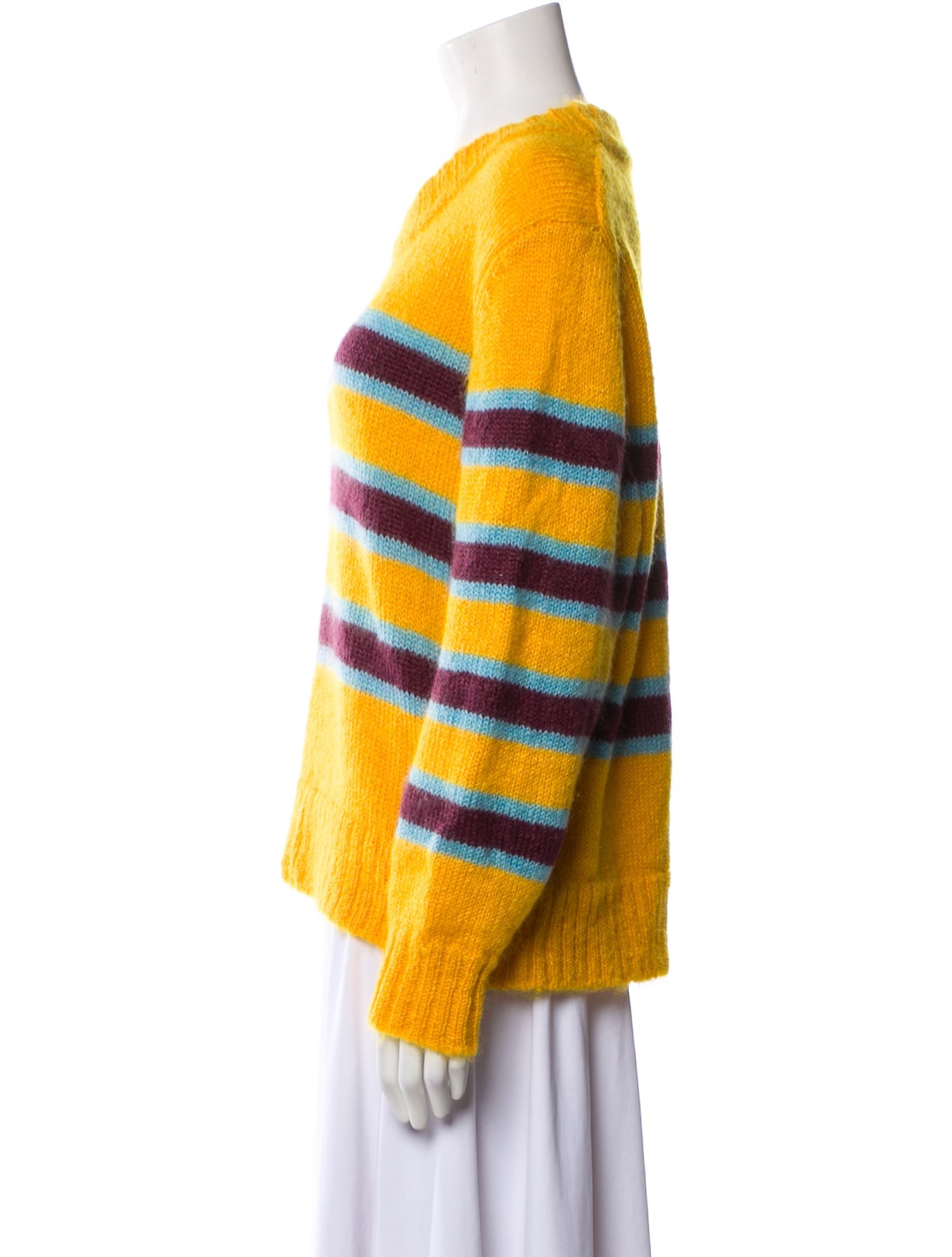 Caron Callahan Mohair Striped Sweater
