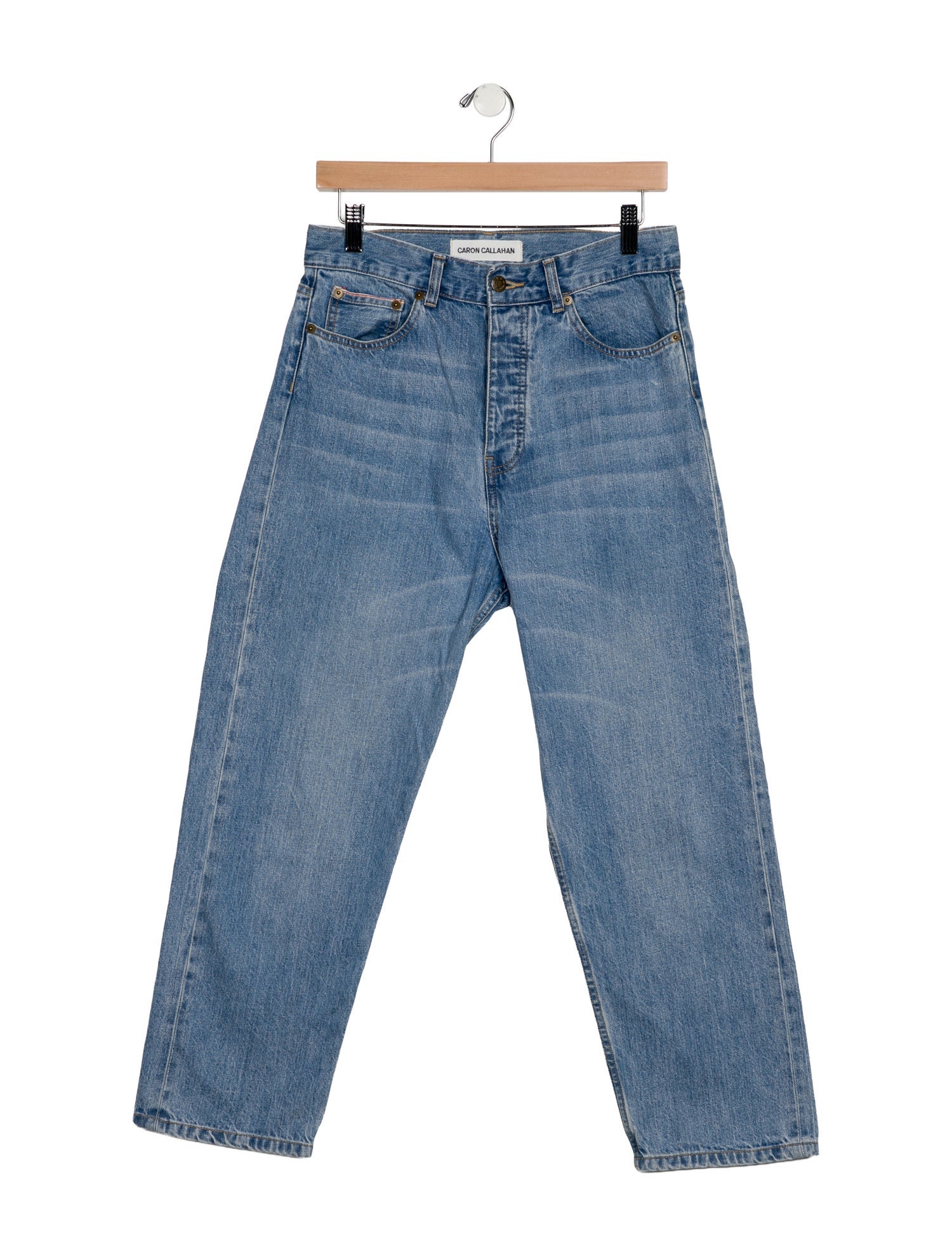 Caron Callahan High-Rise Straight Leg Jeans