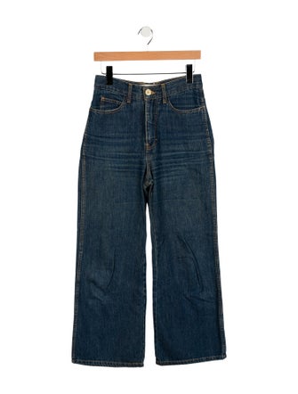Caron Callahan High-Rise Wide Leg Jeans