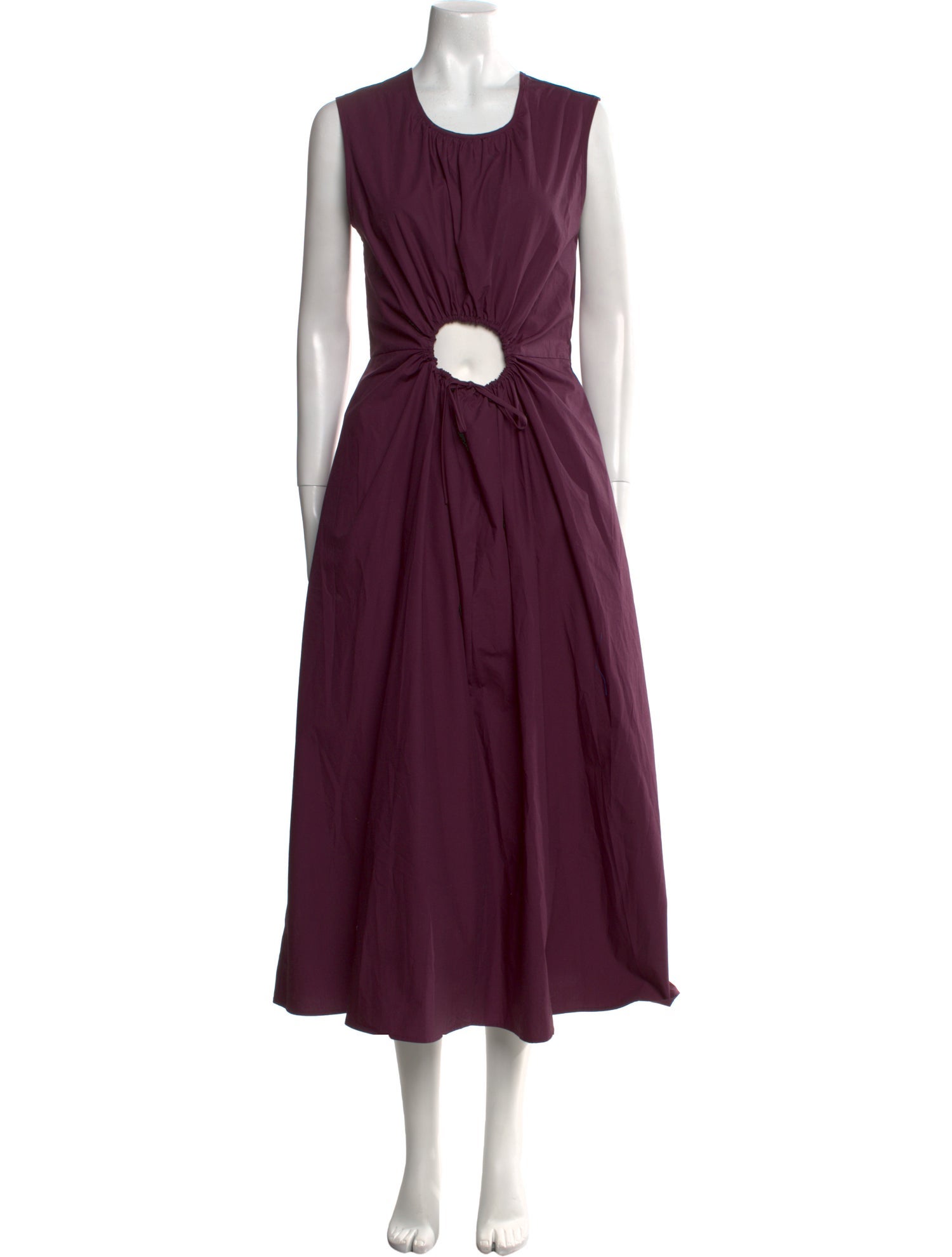 Caron Callahan Crew Neck Long Dress
