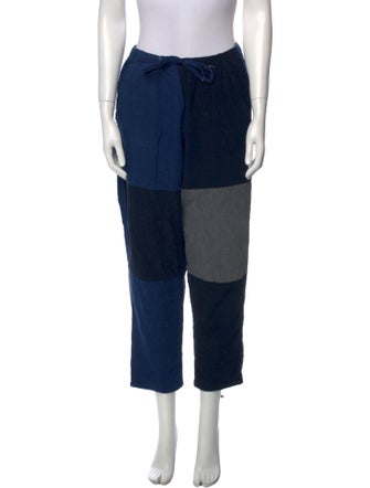 Caron Callahan Colorblock Pattern Straight Leg Pants