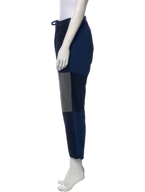 Caron Callahan Colorblock Pattern Straight Leg Pants