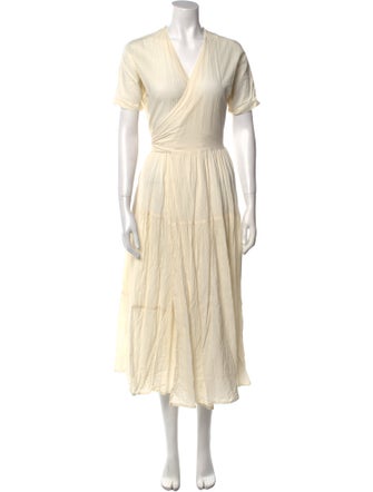 Caron Callahan V-Neck Long Dress