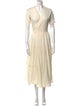 Caron Callahan V-Neck Long Dress