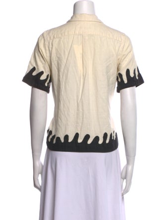 Caron Callahan Printed Short Sleeve Polo