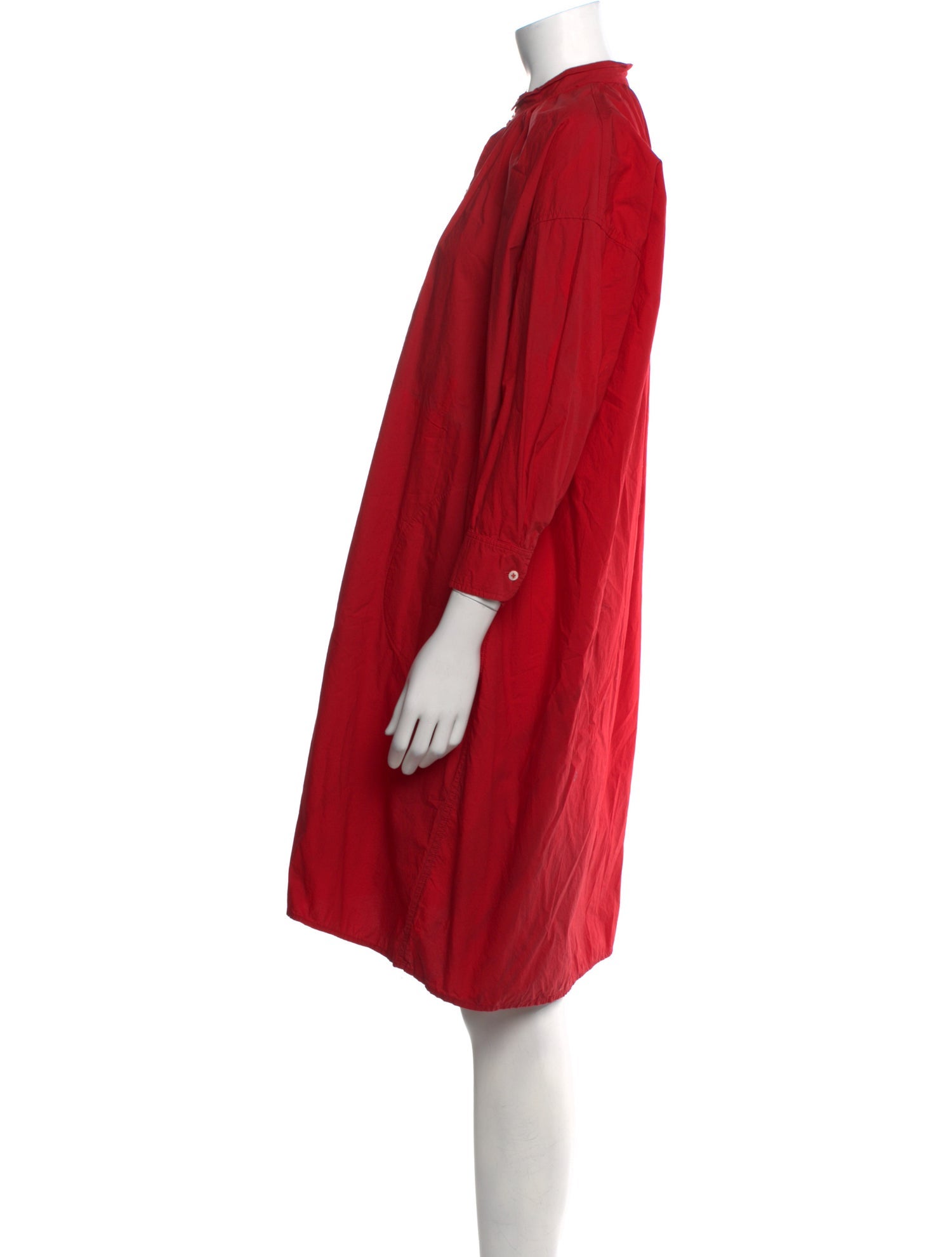 Caron Callahan Mock Neck Knee-Length Dress