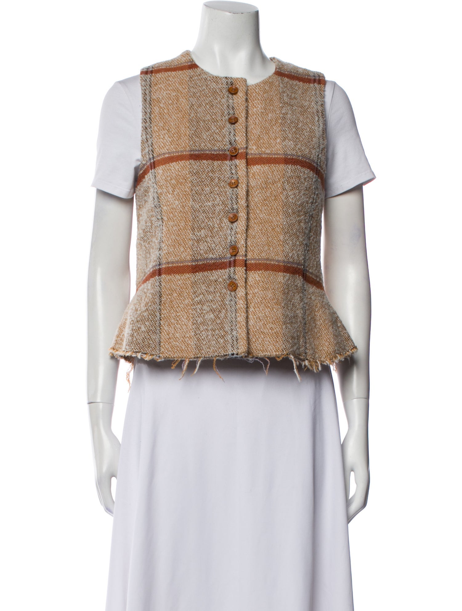 Caron Callahan Wool Striped Vest