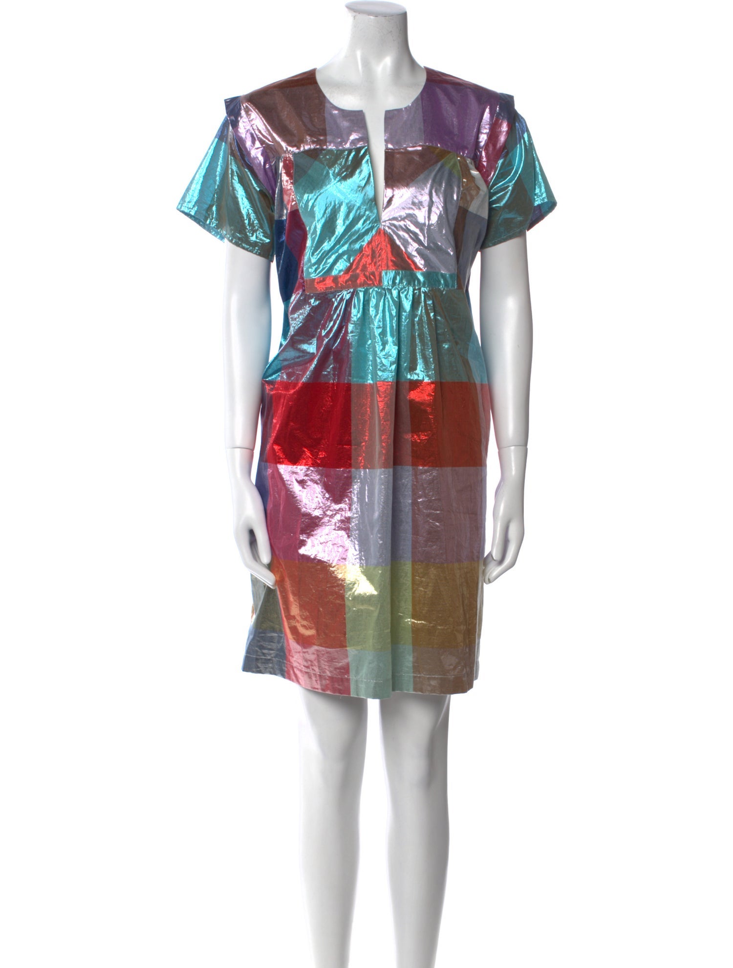 Caron Callahan Printed Knee-Length Dress