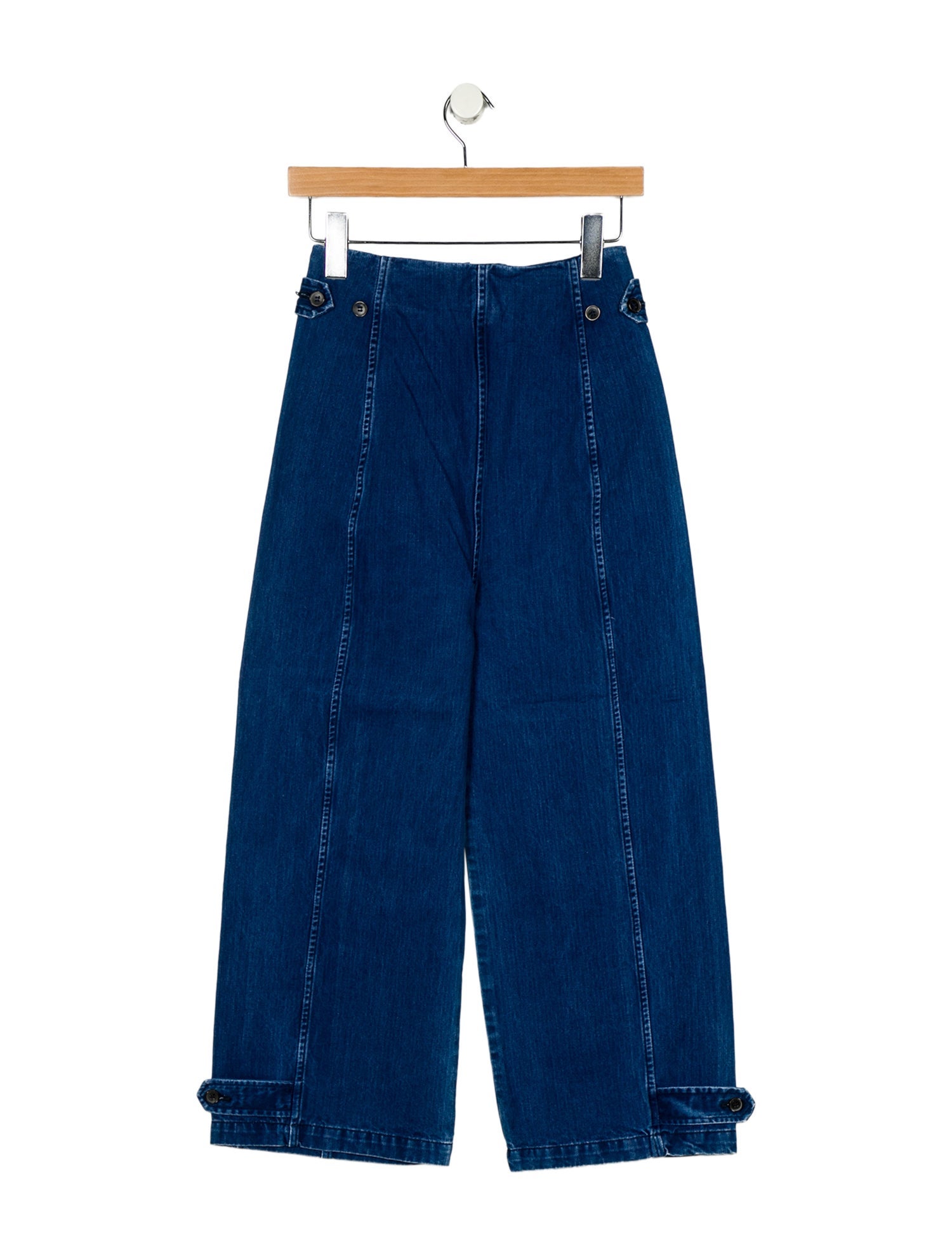 Caron Callahan High-Rise Wide Leg Jeans