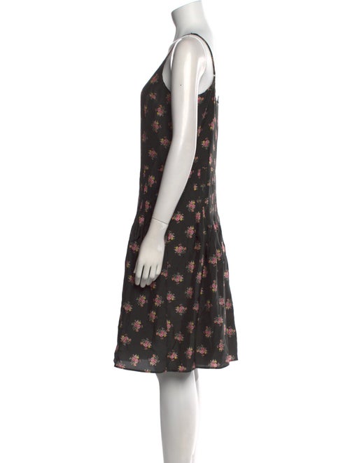 Caron Callahan Silk Knee-Length Dress