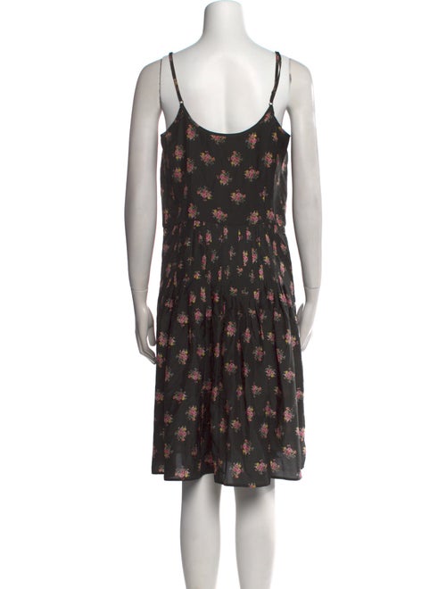 Caron Callahan Silk Knee-Length Dress