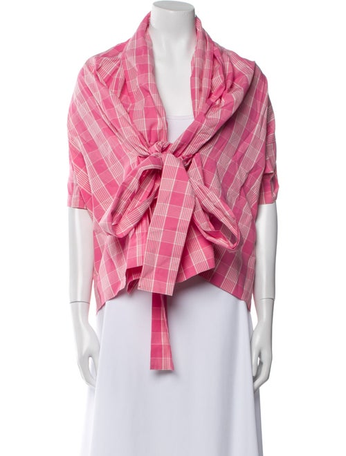 Caron Callahan Plaid Print Jacket