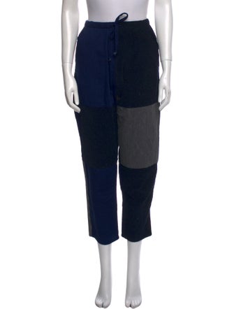 Caron Callahan Colorblock Pattern Straight Leg Pants