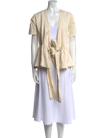 Caron Callahan V-Neck Short Sleeve Blouse