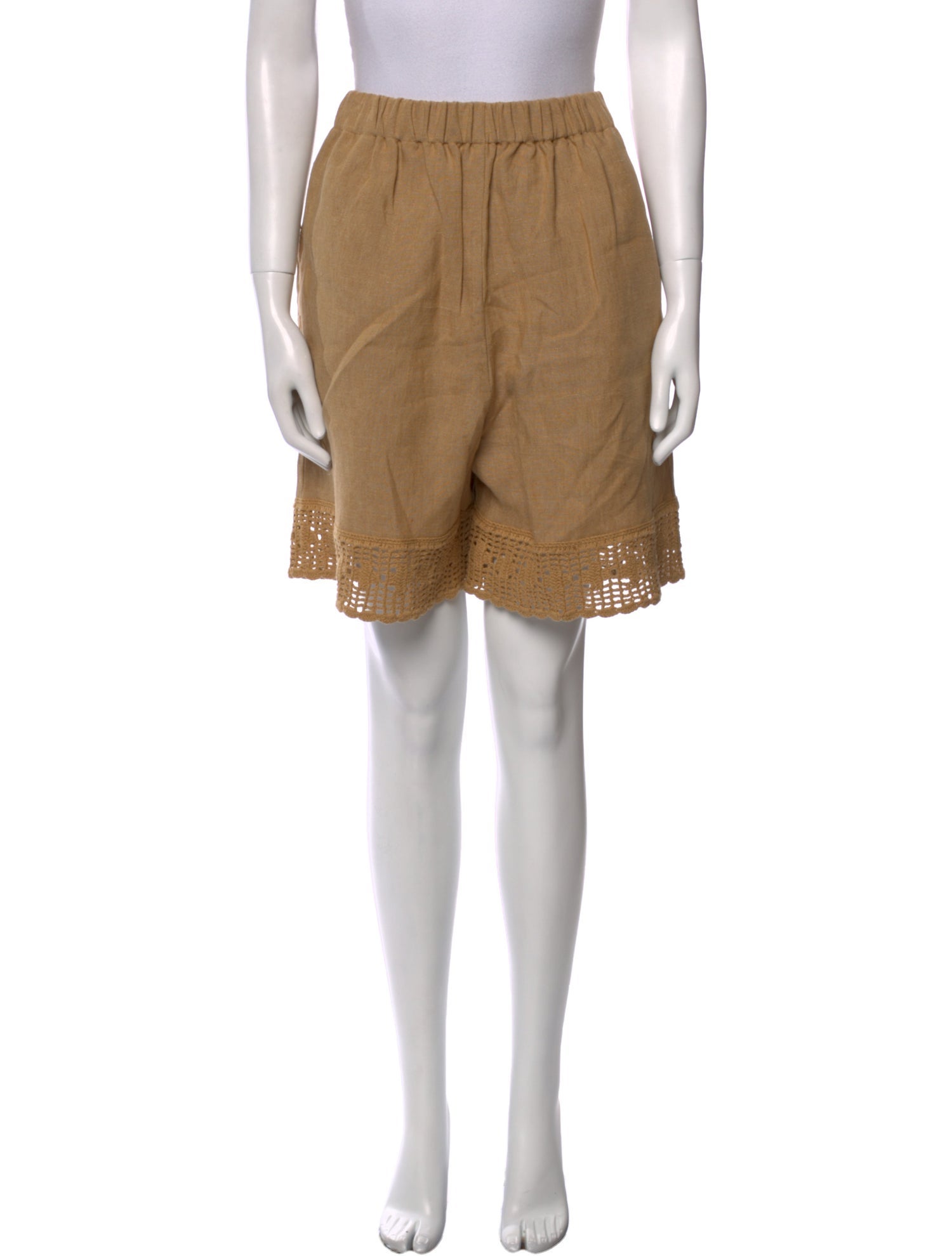 Caron Callahan Linen Knee-Length Shorts w/ Tags