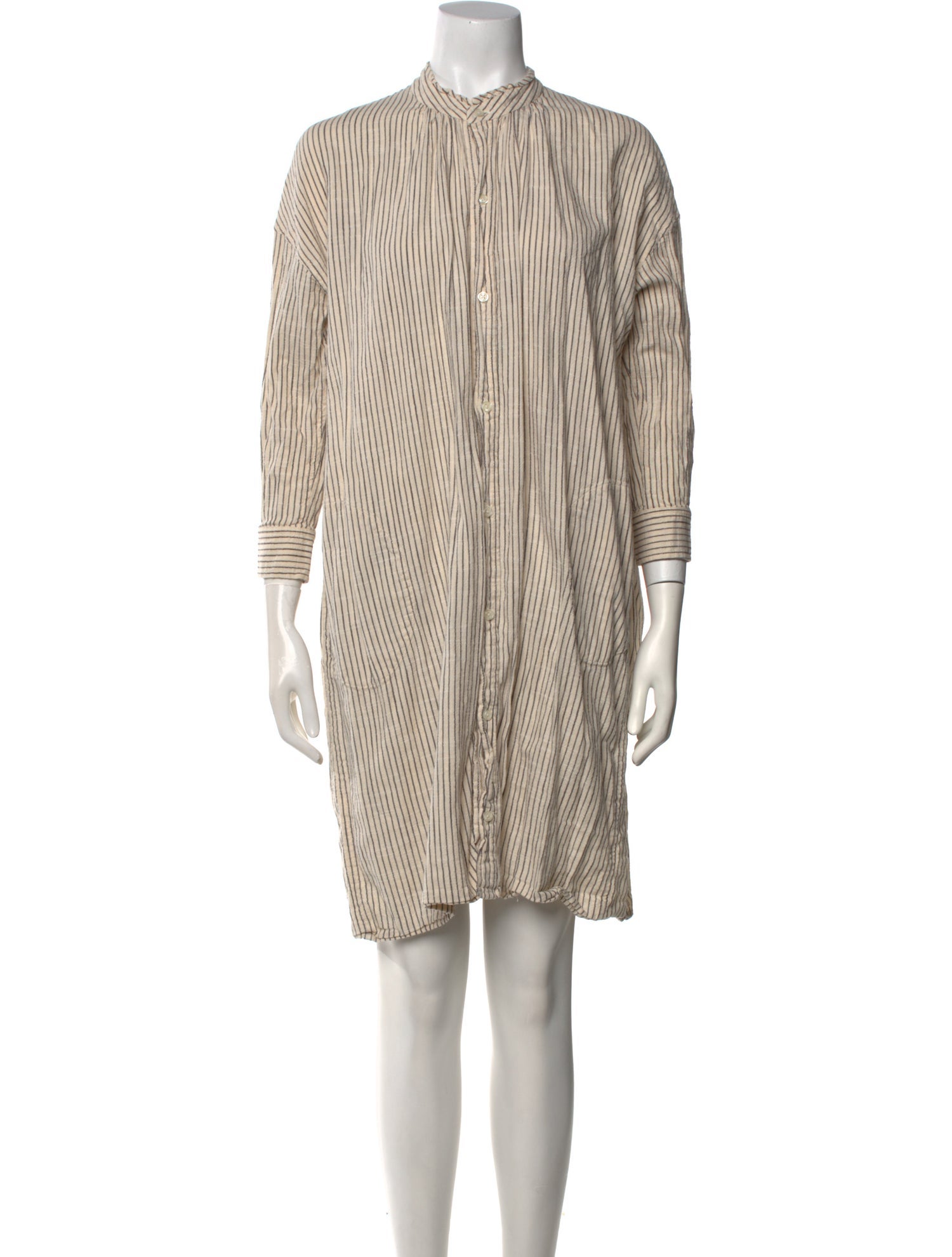 Caron Callahan Striped Knee-Length Dress