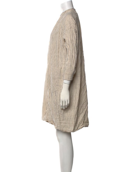 Caron Callahan Striped Knee-Length Dress