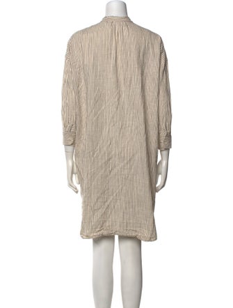 Caron Callahan Striped Knee-Length Dress