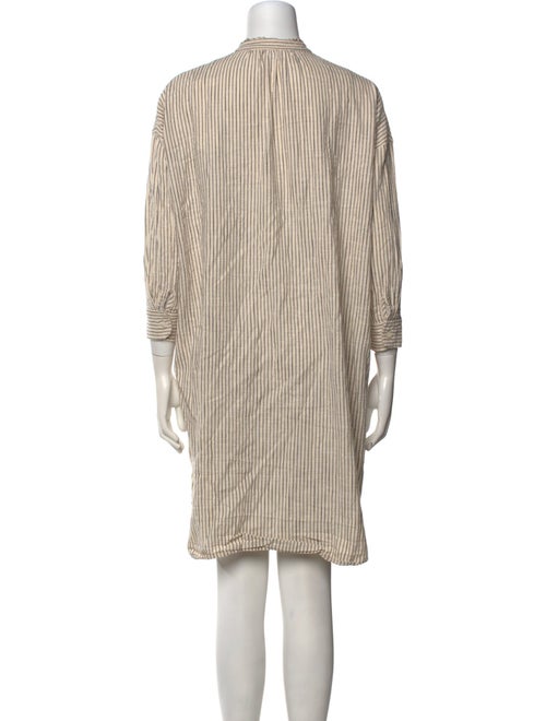 Caron Callahan Striped Knee-Length Dress