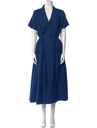 Caron Callahan V-Neck Long Dress