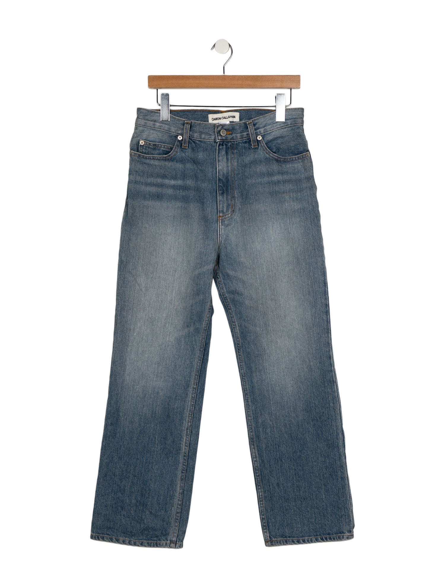 Caron Callahan Mid-Rise Wide Leg Jeans