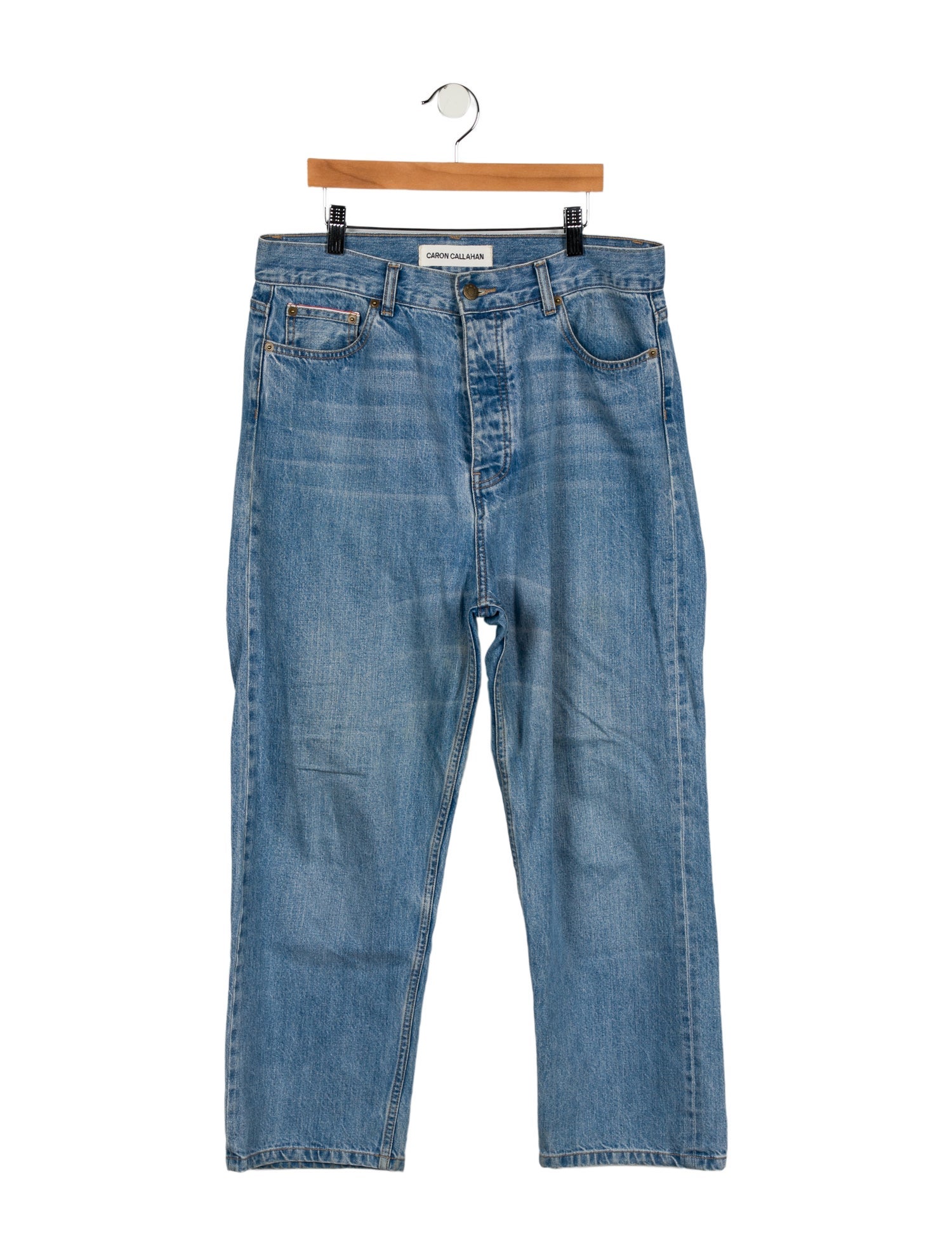 Caron Callahan High-Rise Straight Leg Jeans