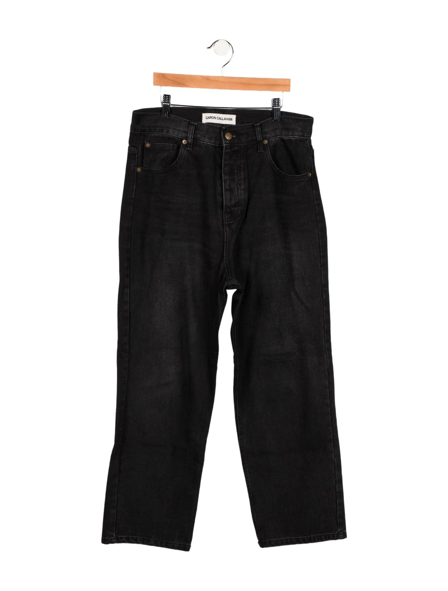 Caron Callahan High-Rise Straight Leg Jeans