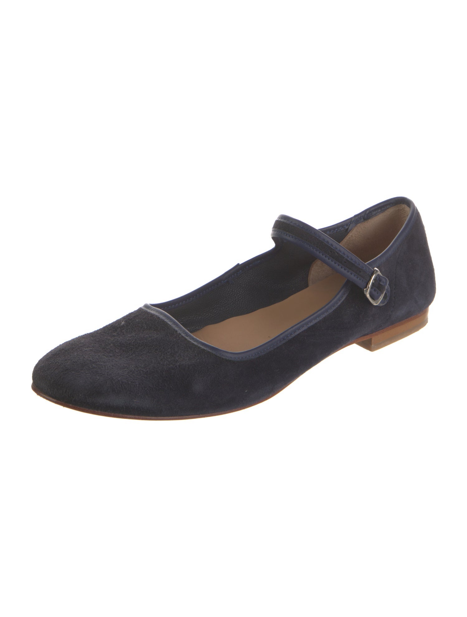Caron Callahan Suede Mary Jane Flats