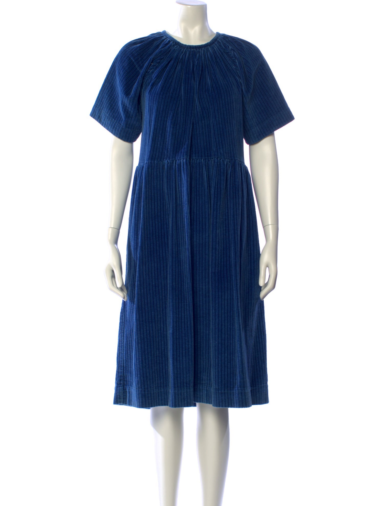 Caron Callahan Crew Neck Midi Length Dress