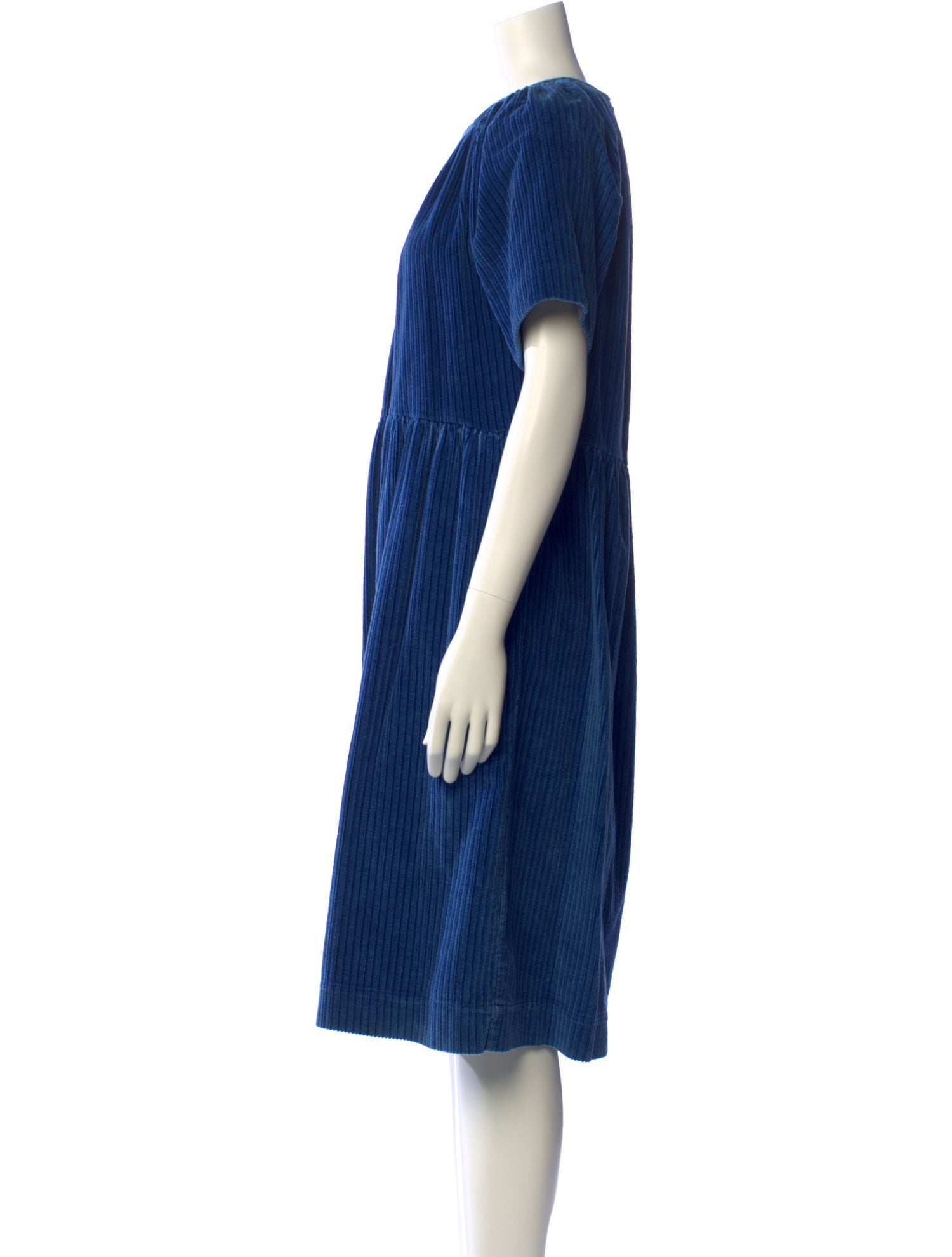 Caron Callahan Crew Neck Midi Length Dress