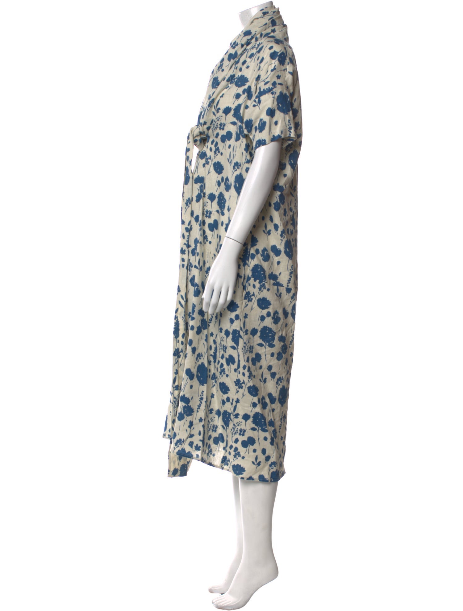 Caron Callahan Linen Long Dress