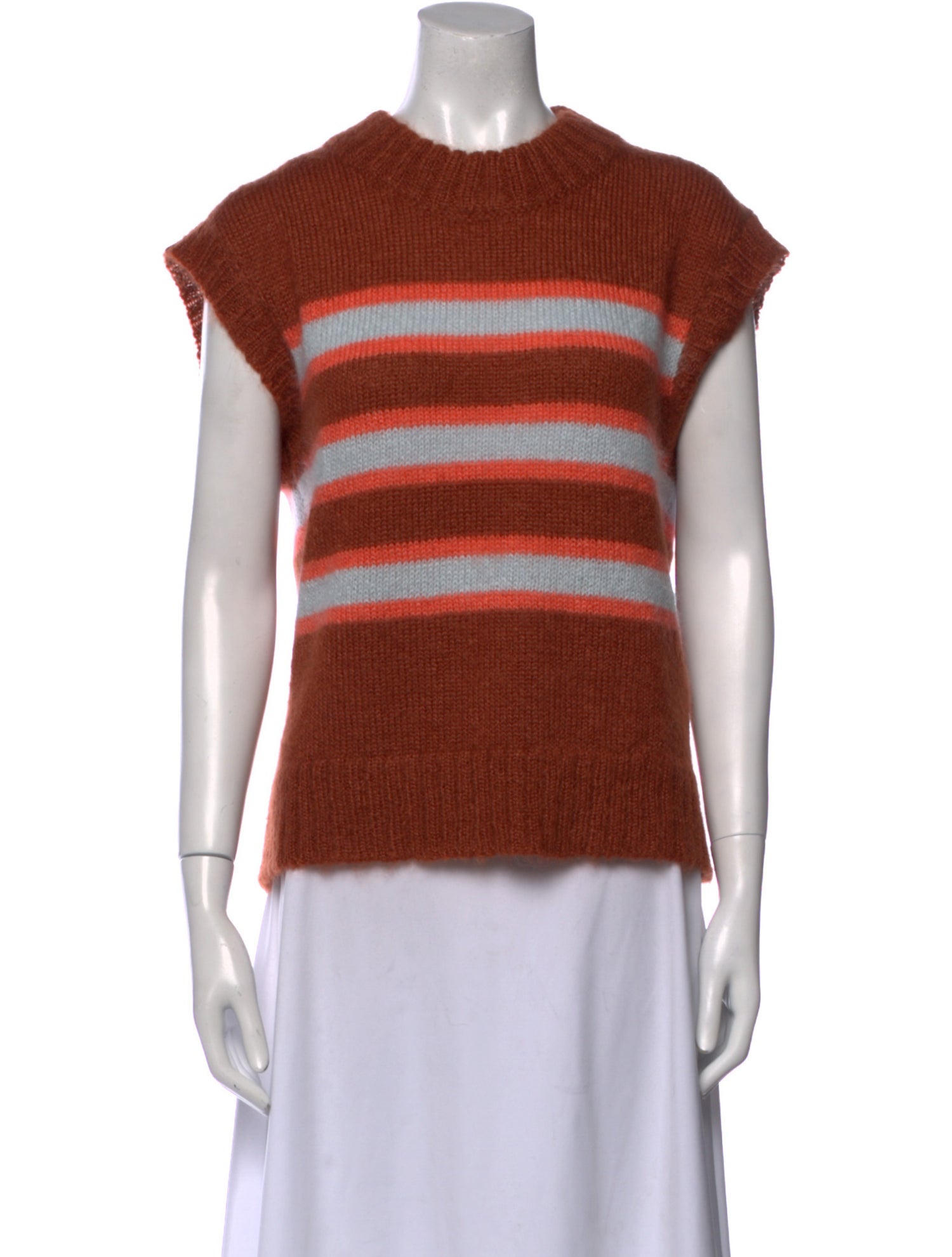 Caron Callahan Mohair Striped Sweater