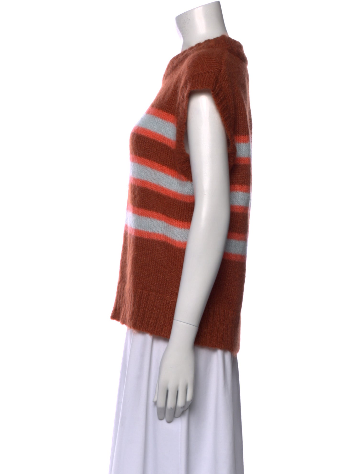 Caron Callahan Mohair Striped Sweater