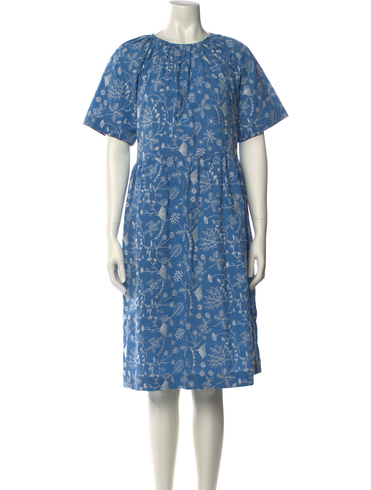 Caron Callahan Printed Knee-Length Dress