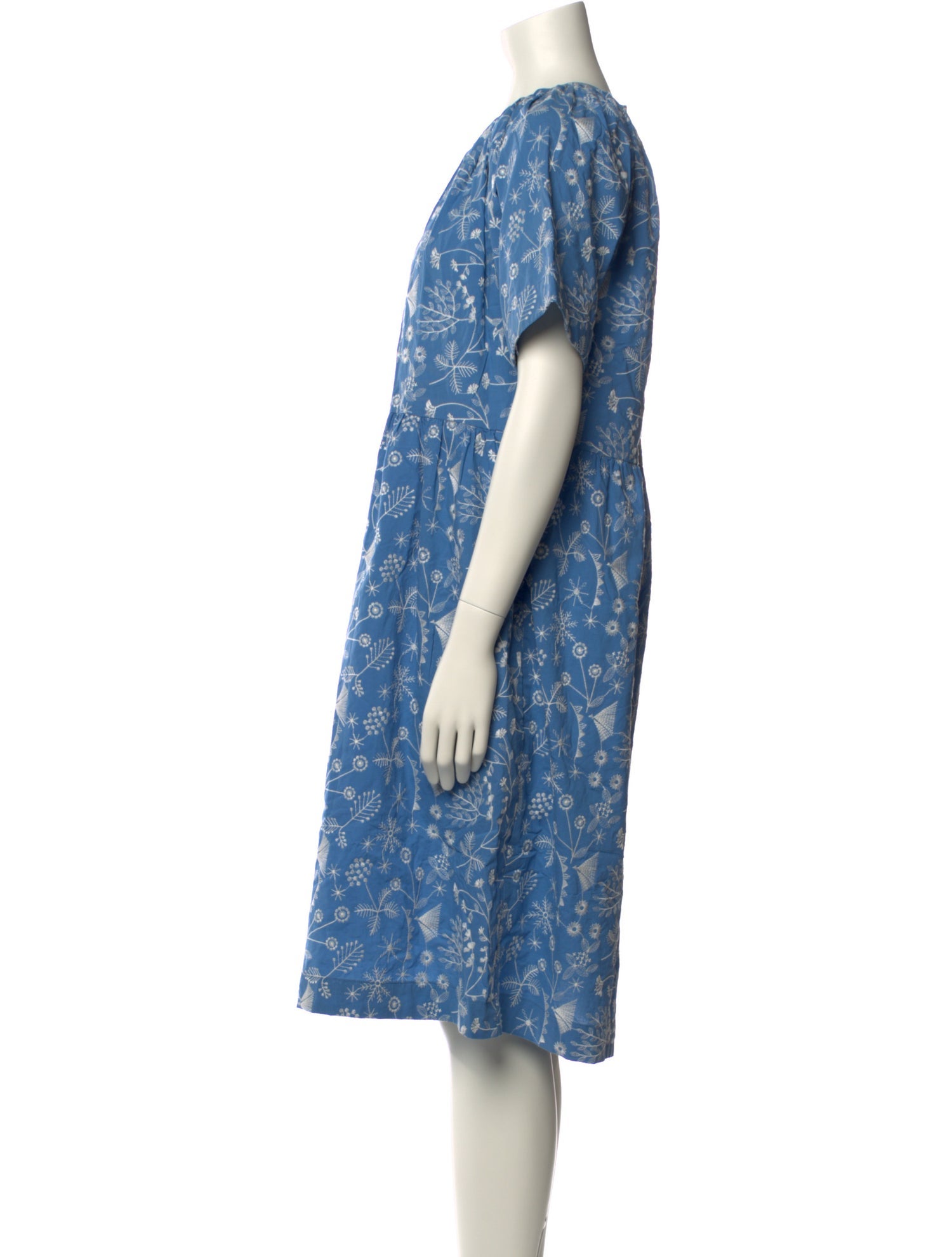 Caron Callahan Printed Knee-Length Dress