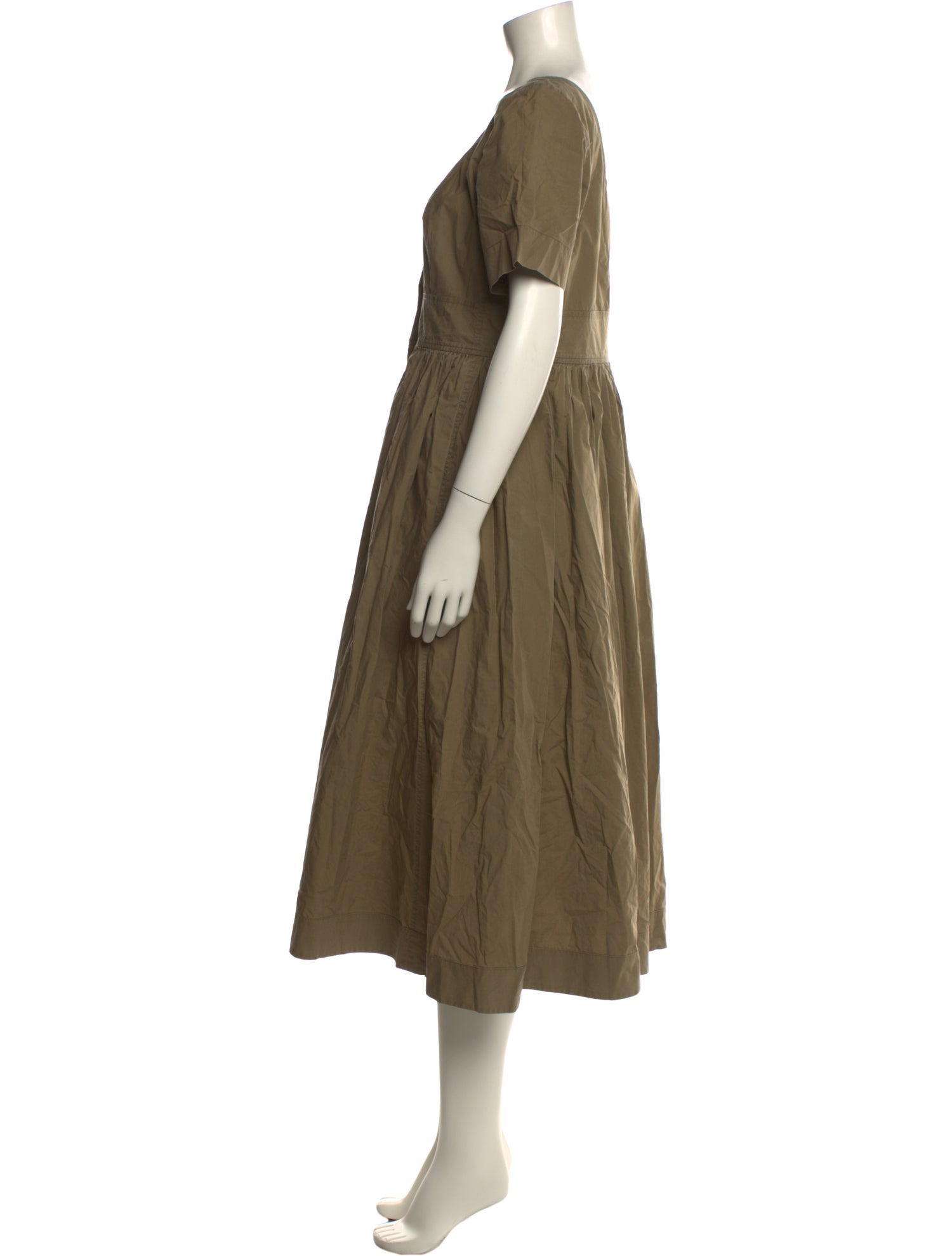 Caron Callahan Scoop Neck Long Dress