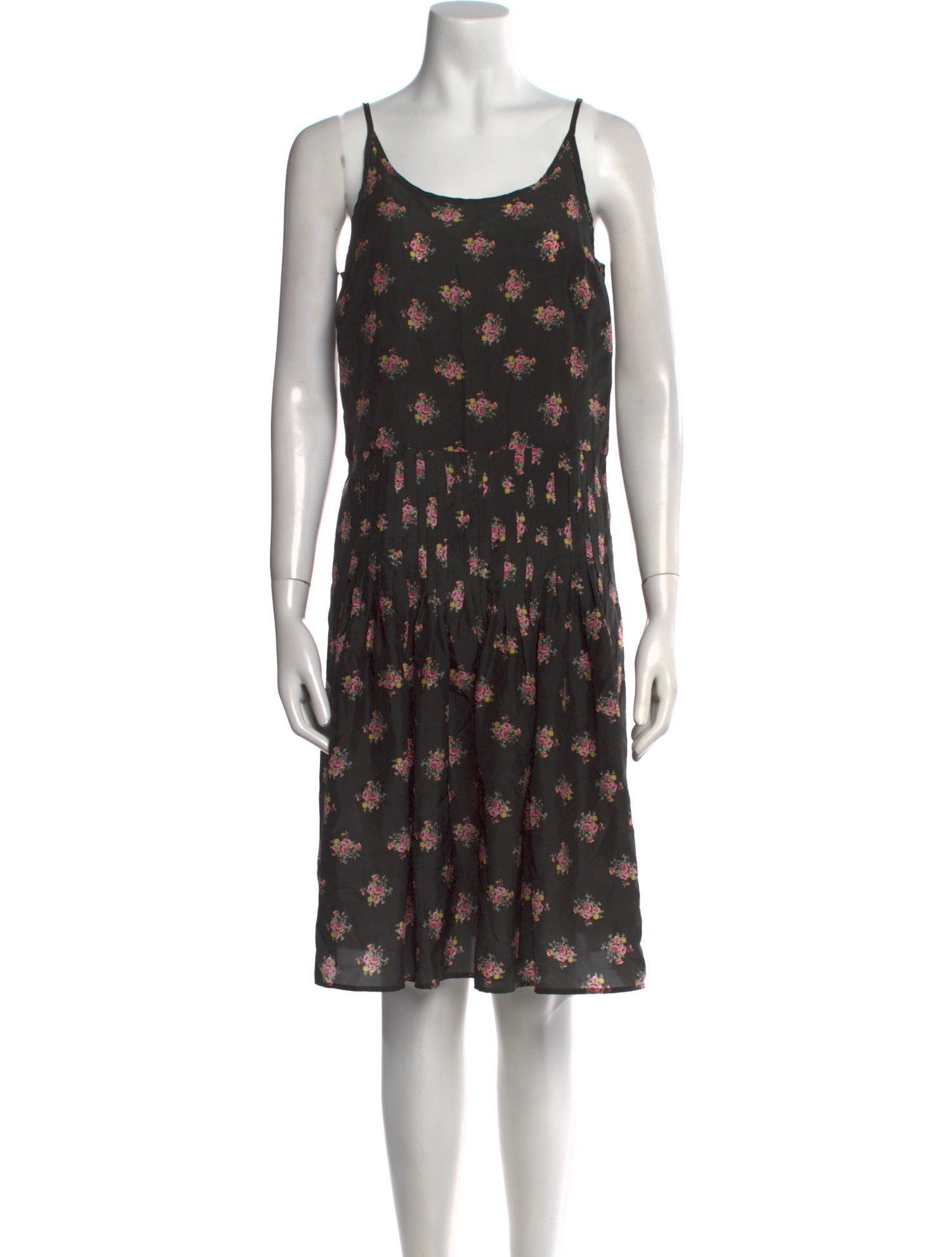 Caron Callahan Silk Knee-Length Dress