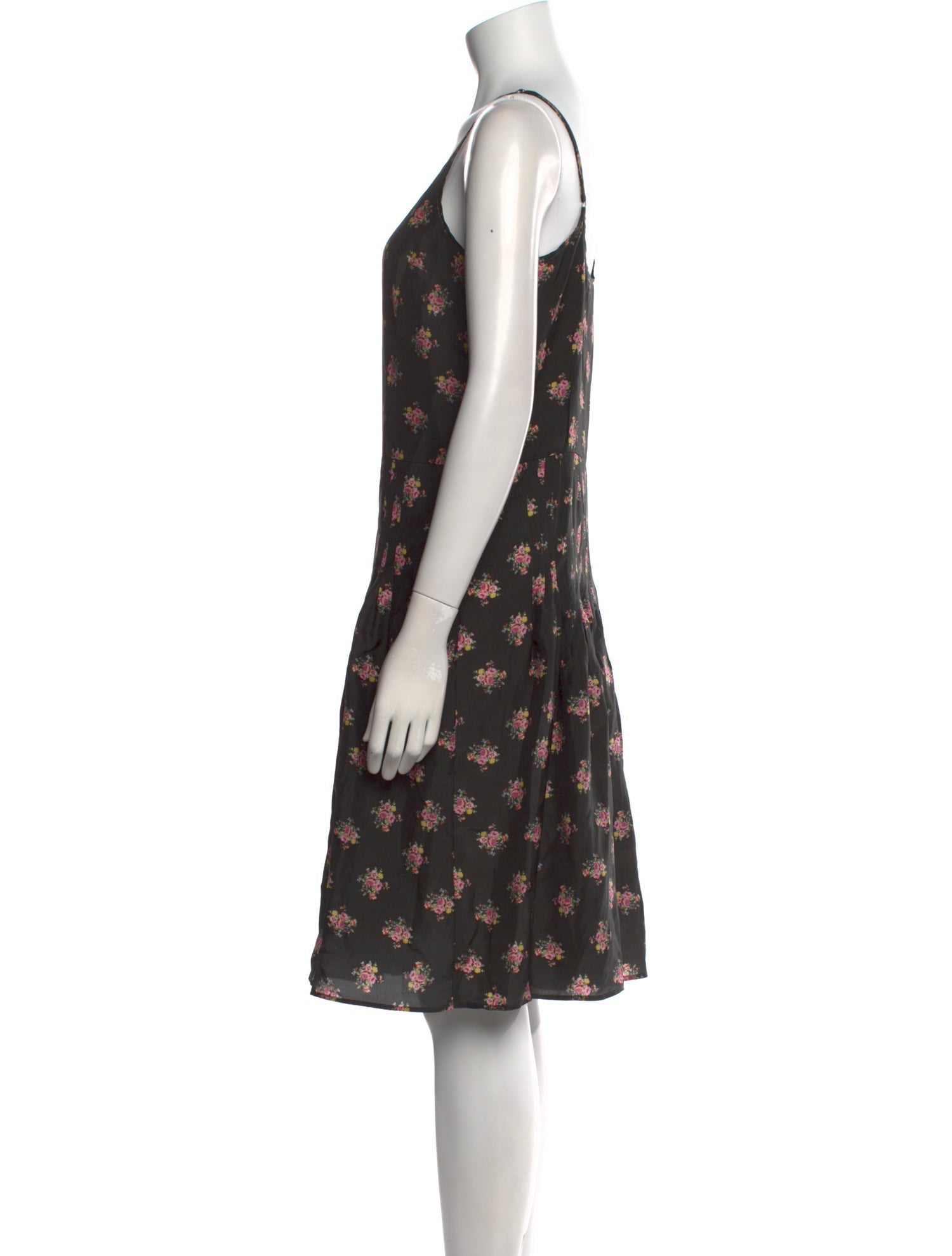 Caron Callahan Silk Knee-Length Dress