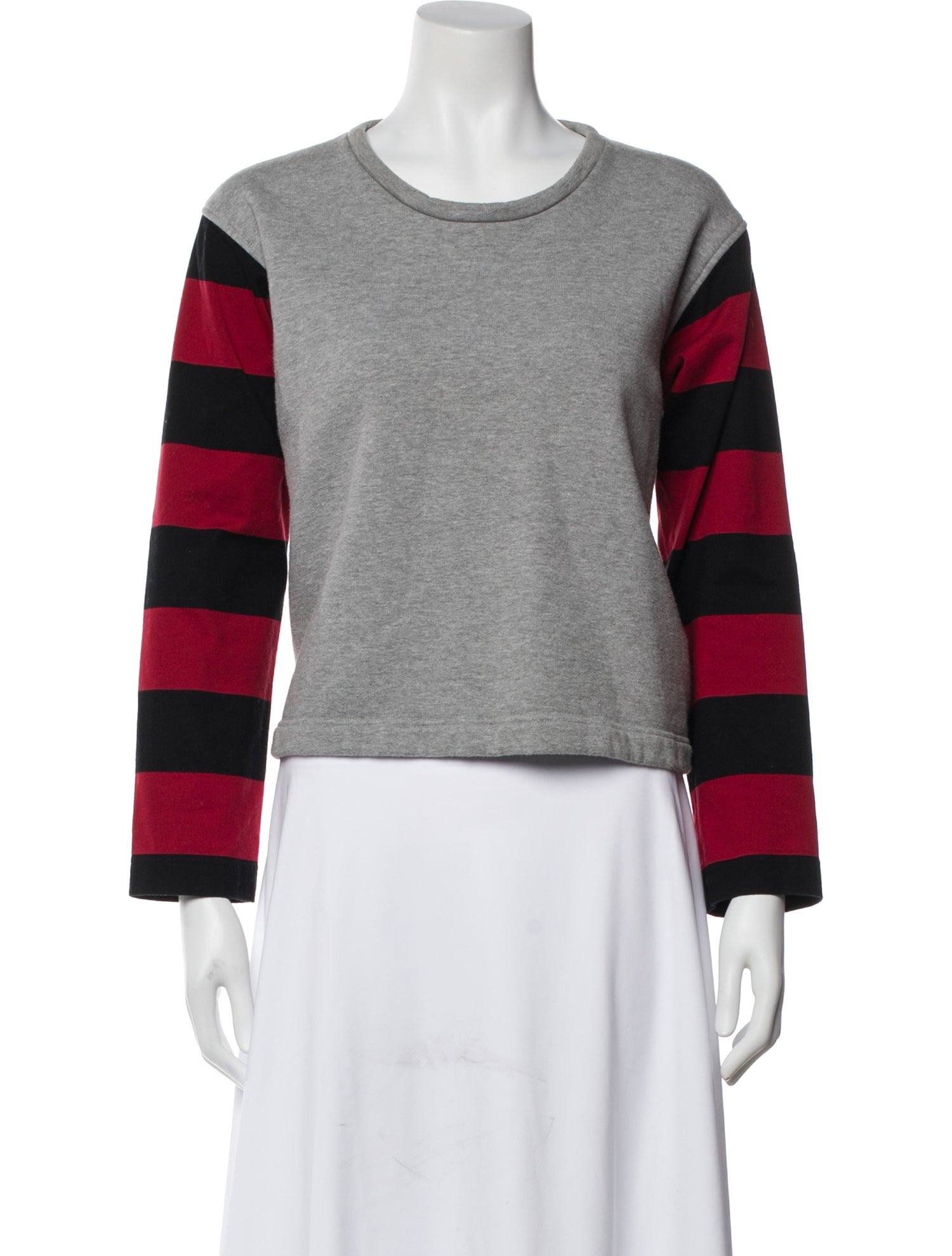 Caron Callahan Striped Crew Neck Top