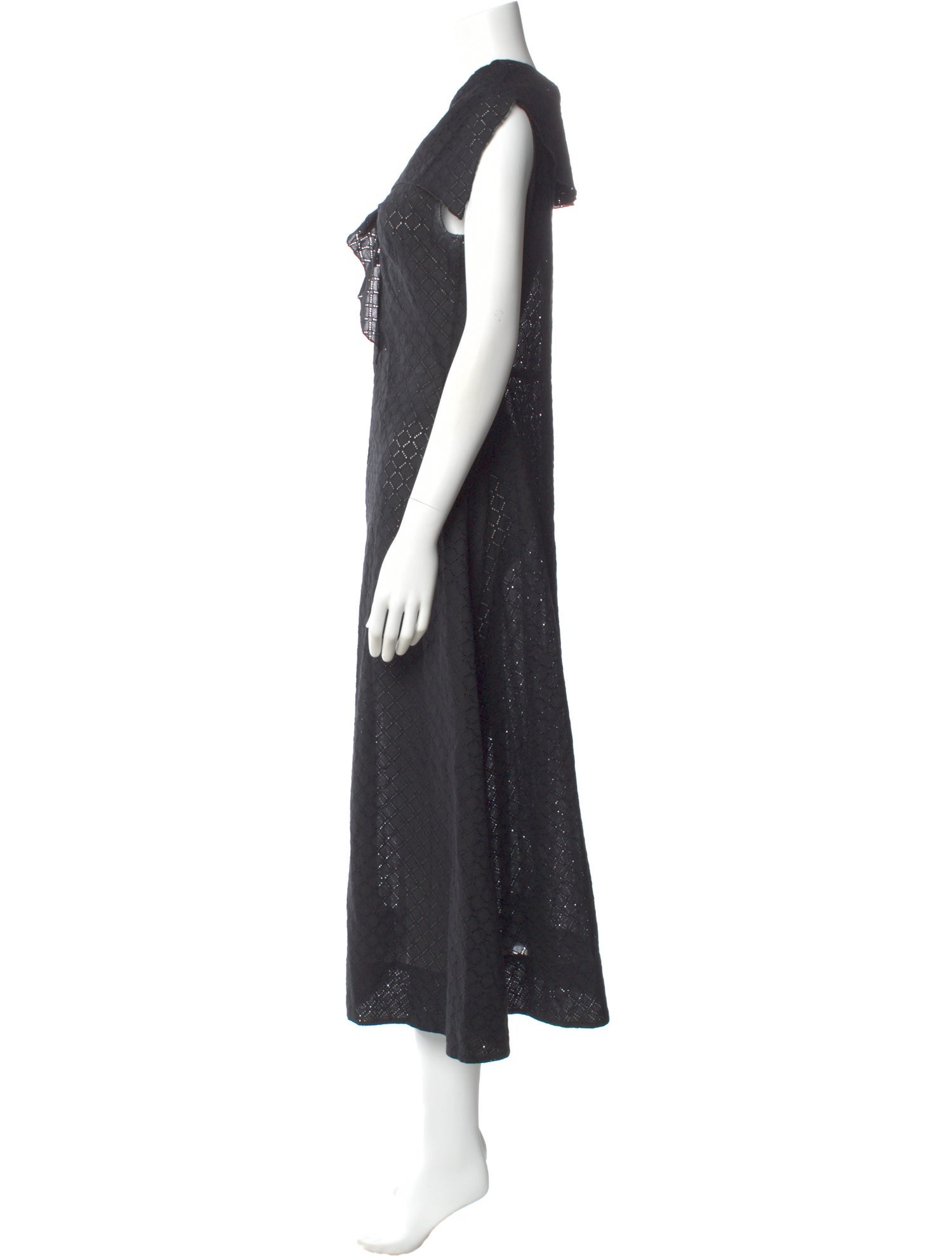 Caron Callahan V-Neck Long Dress