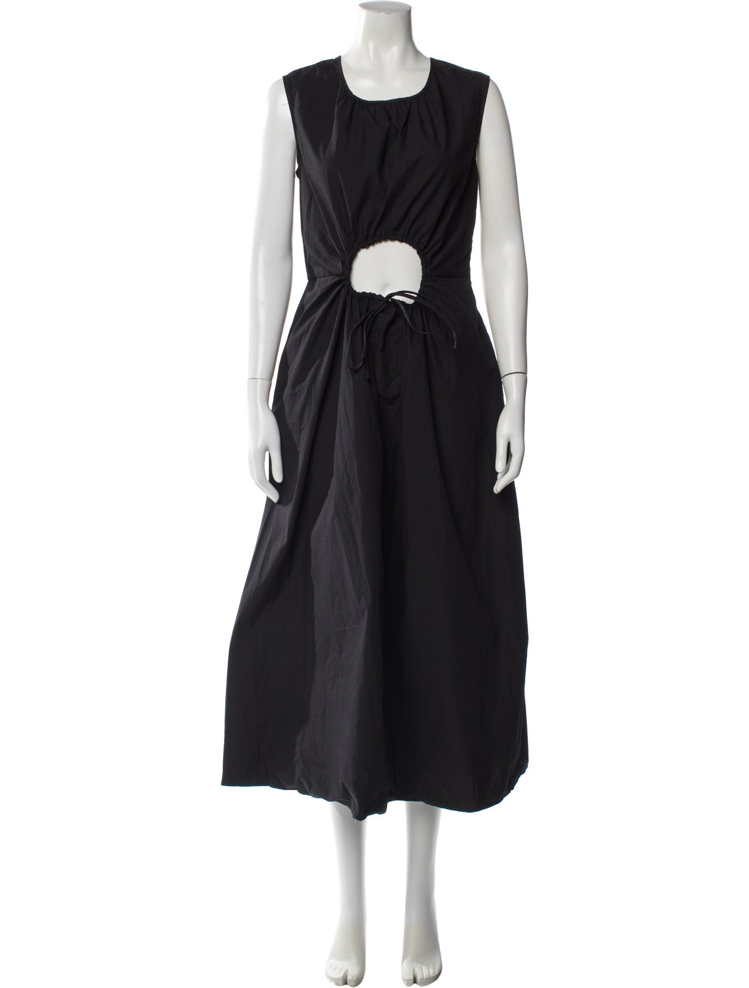 Caron Callahan Scoop Neck Long Dress