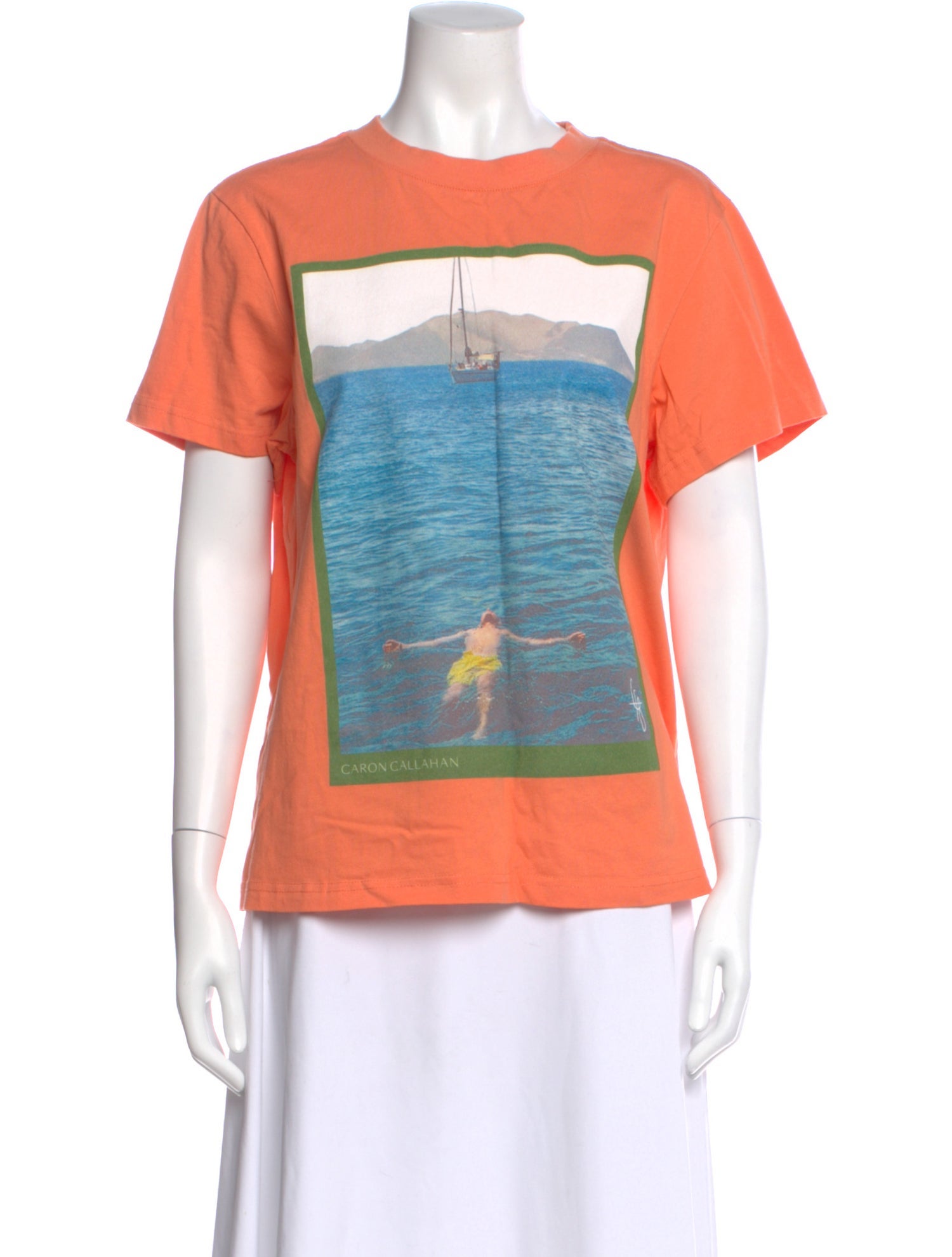 Caron Callahan Graphic Print Crew Neck T-Shirt