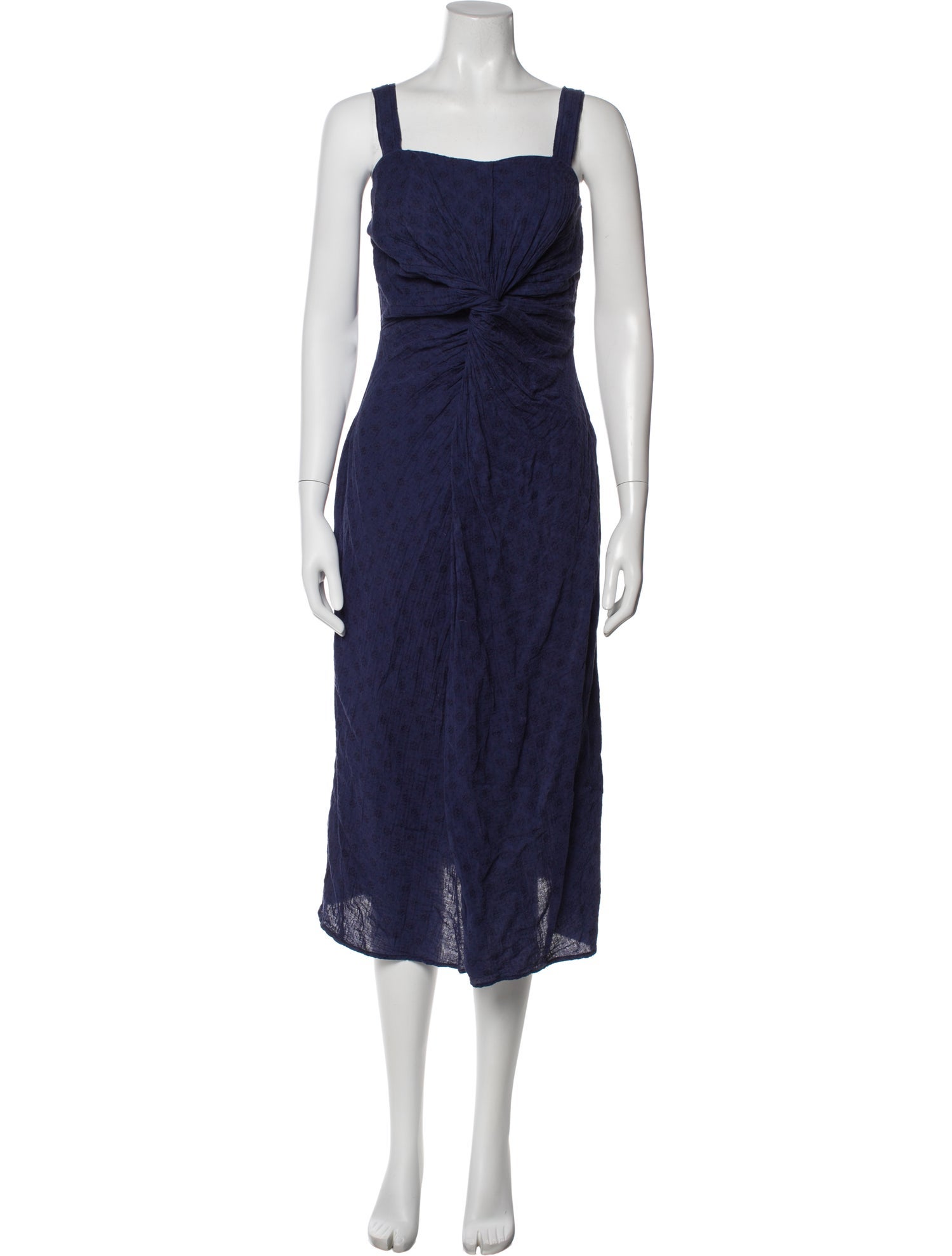 Caron Callahan Square Neckline Long Dress