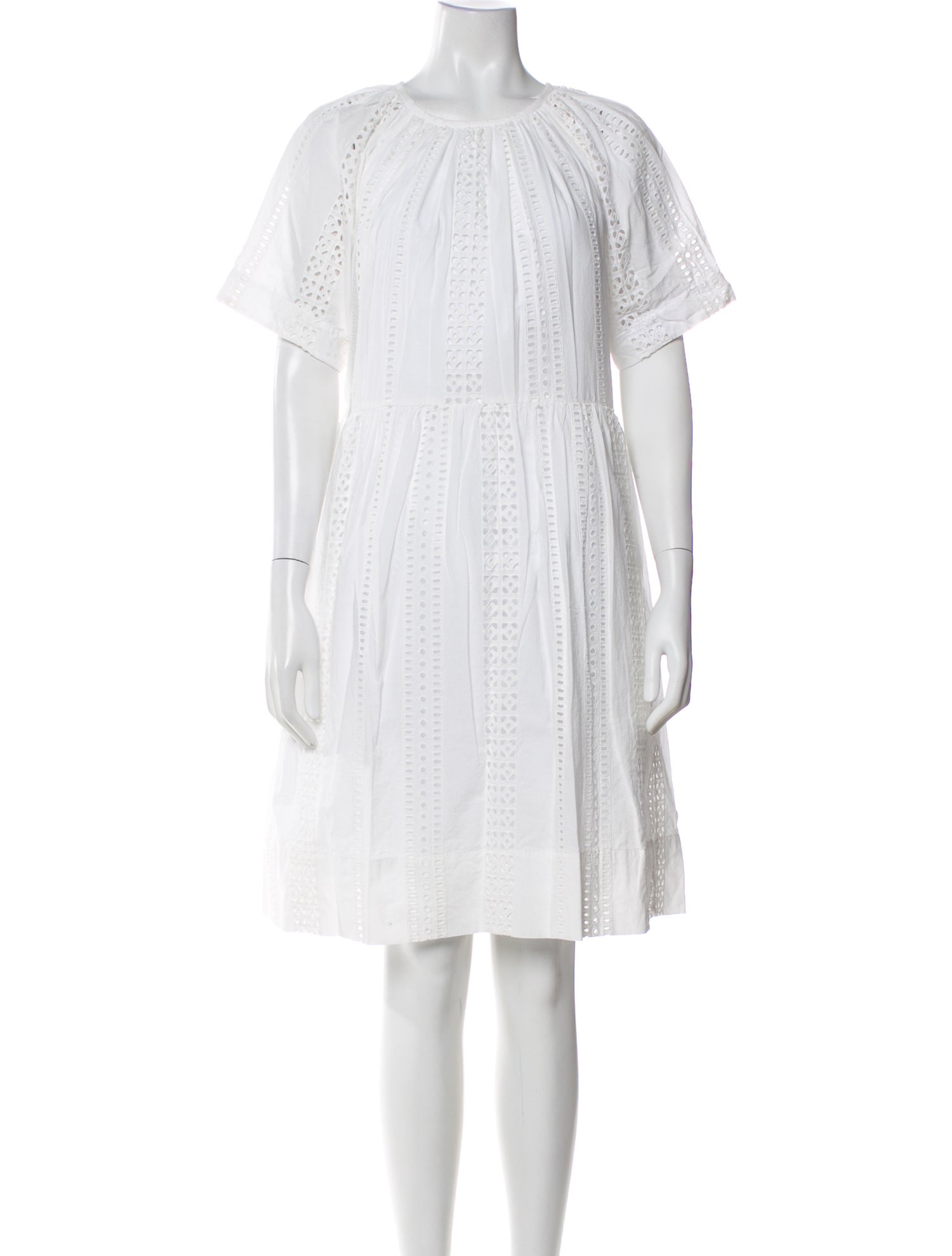 Caron Callahan Scoop Neck Knee-Length Dress