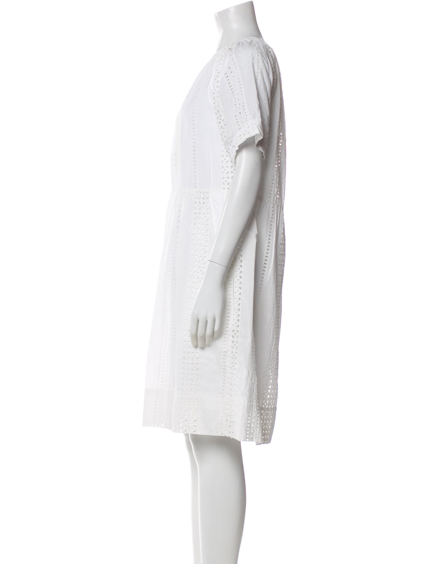 Caron Callahan Scoop Neck Knee-Length Dress