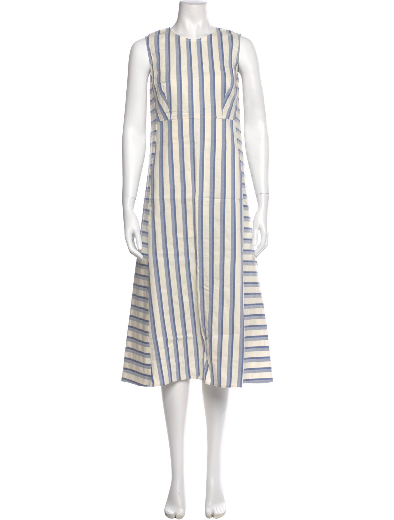 Caron Callahan Striped Long Dress