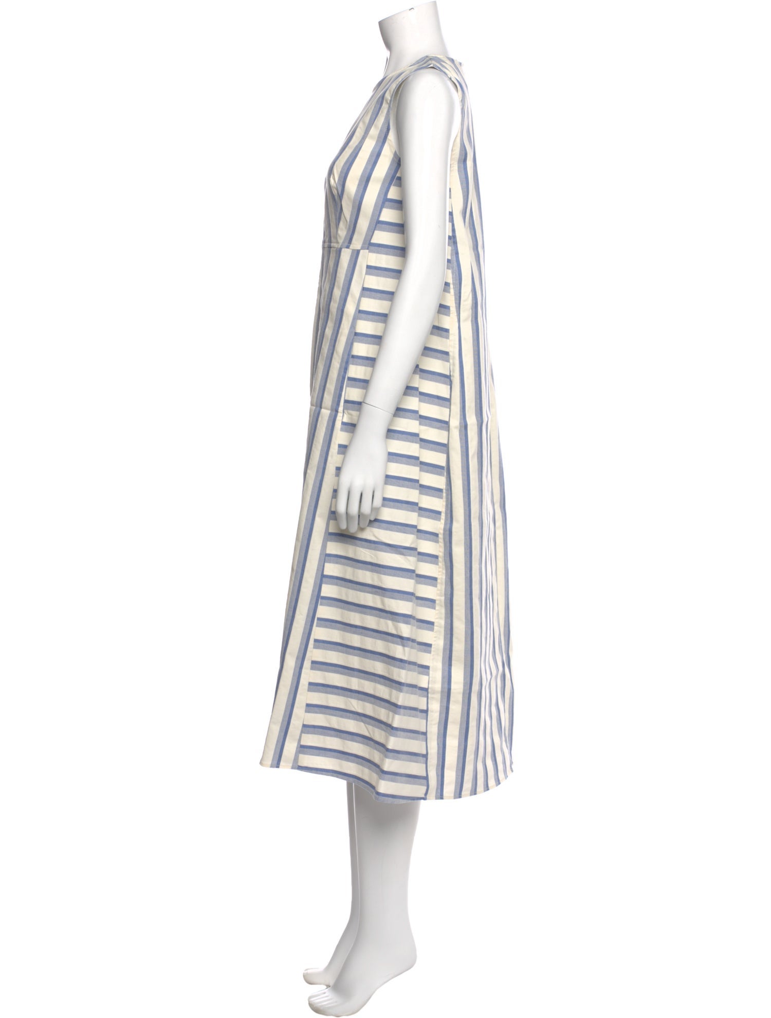 Caron Callahan Striped Long Dress